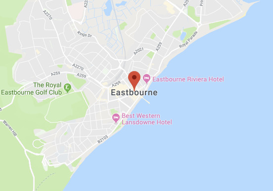 Web Design Eastbourne Map