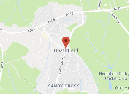 Web Design Heathfield Map